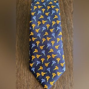 Burberry floral silk tie